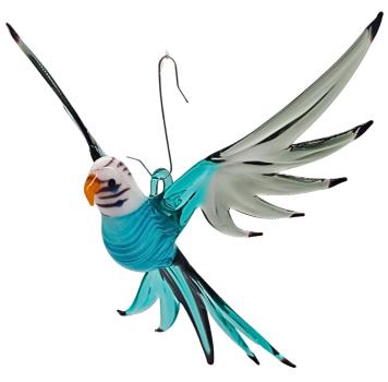 Hängevogel, Wellensittich (türkis-grau)